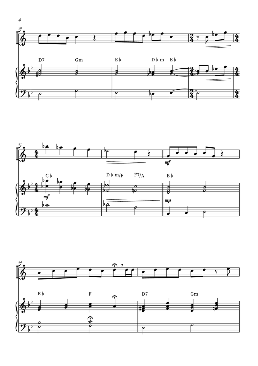 When She Loved Me Tenor Saxophone scores gallery preview page 4