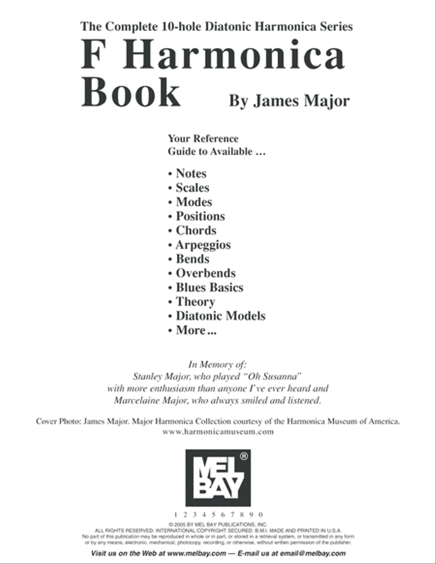 Complete 10-Hole Diatonic Harmonica Series: F Harmonica Book Harmonica scores gallery preview page 2