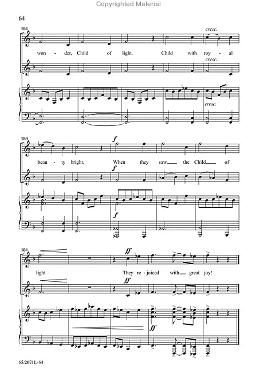 One Silent Night - SATB Score with Performance CD 4-Part scores gallery preview page 25