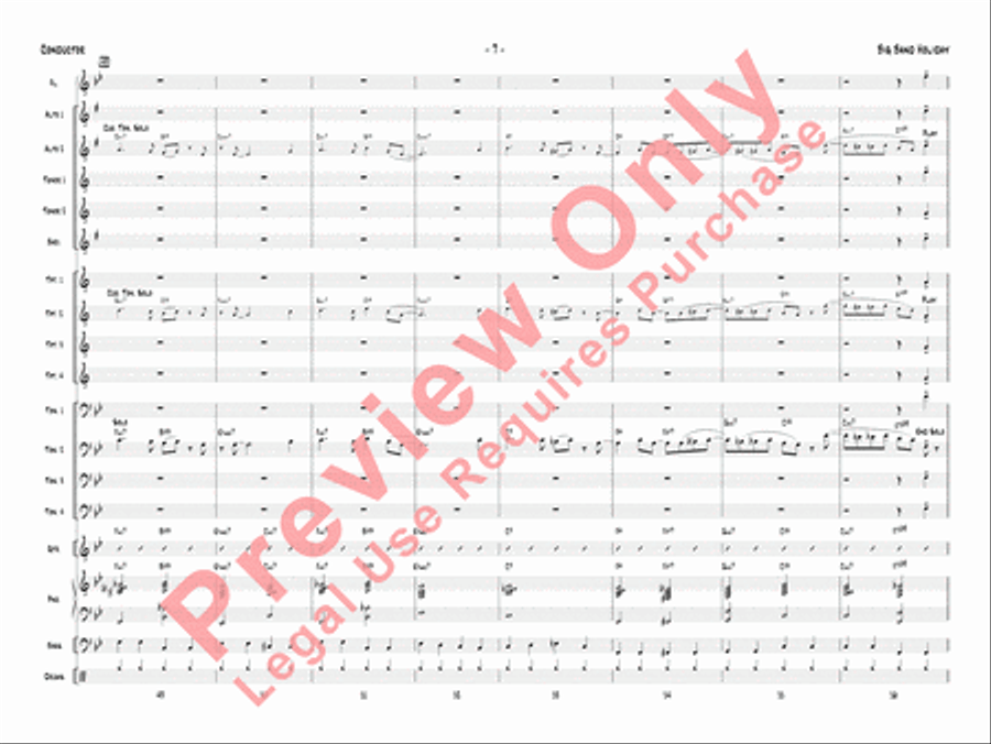 Big Band Holiday Jazz Ensemble scores gallery preview page 10
