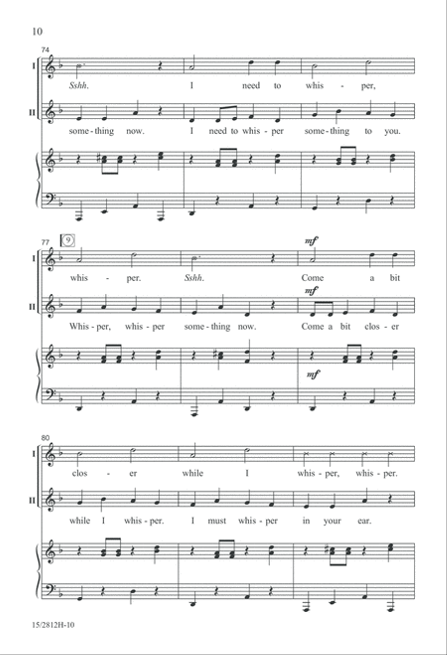 Whisper! 2-Part scores gallery preview page 10