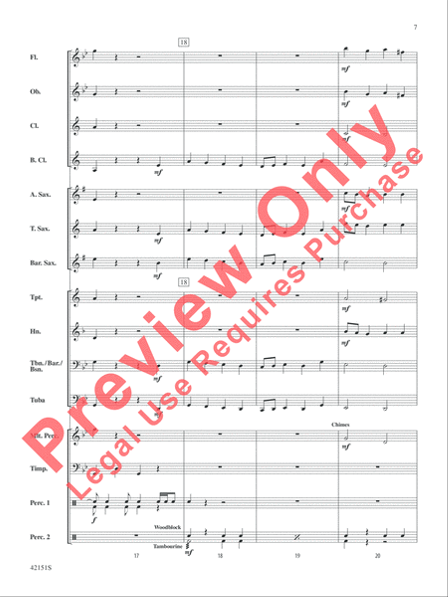 In the Realm of Kings Concert Band scores gallery preview page 7