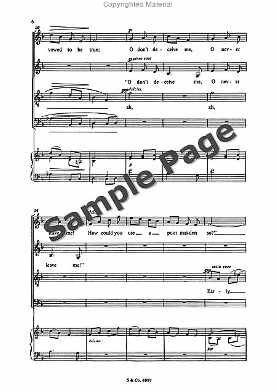 Early One Morning 4-Part scores gallery preview page 7