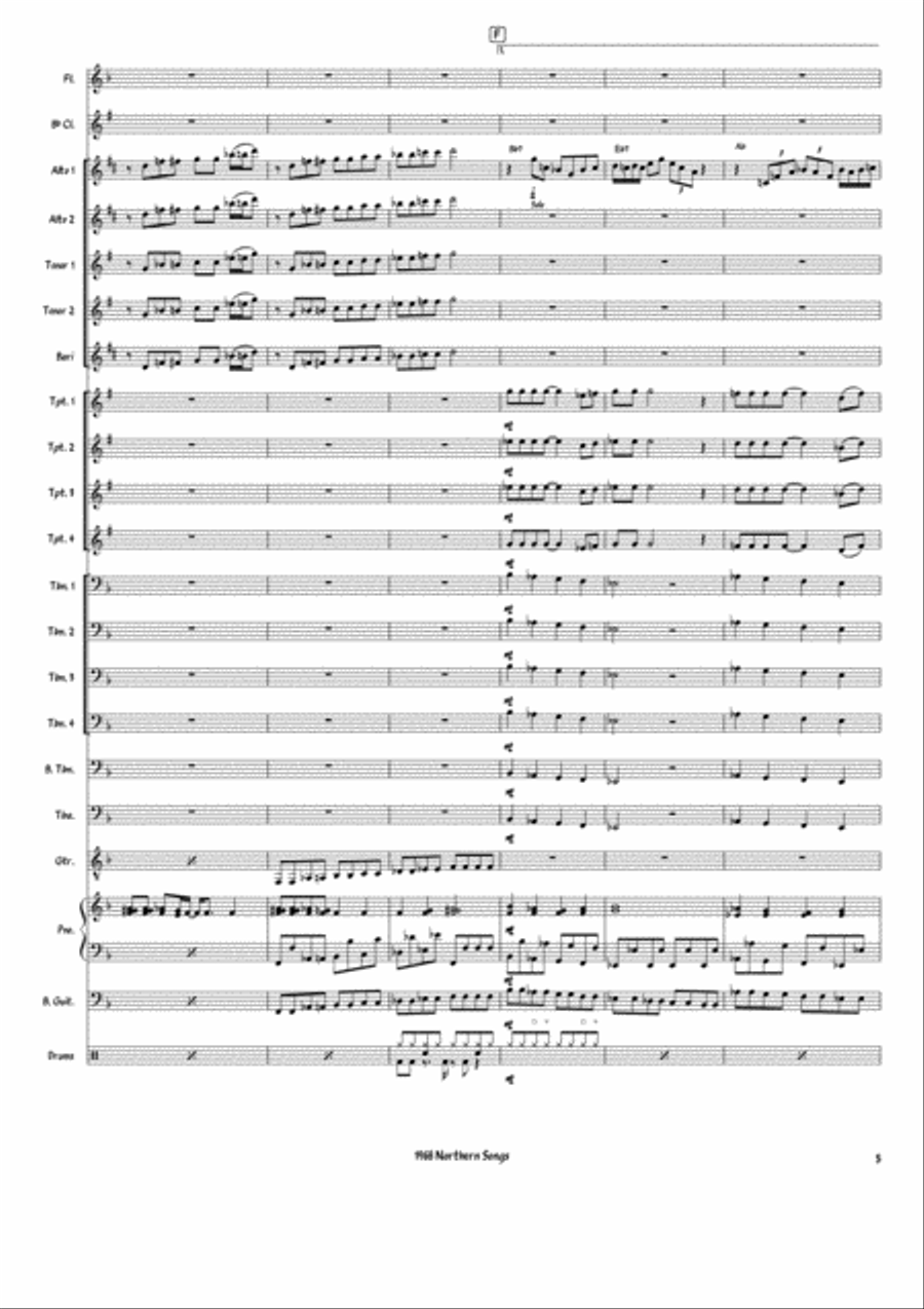 Lady Madonna Lady Madonna Large Ensemble scores gallery preview page 5