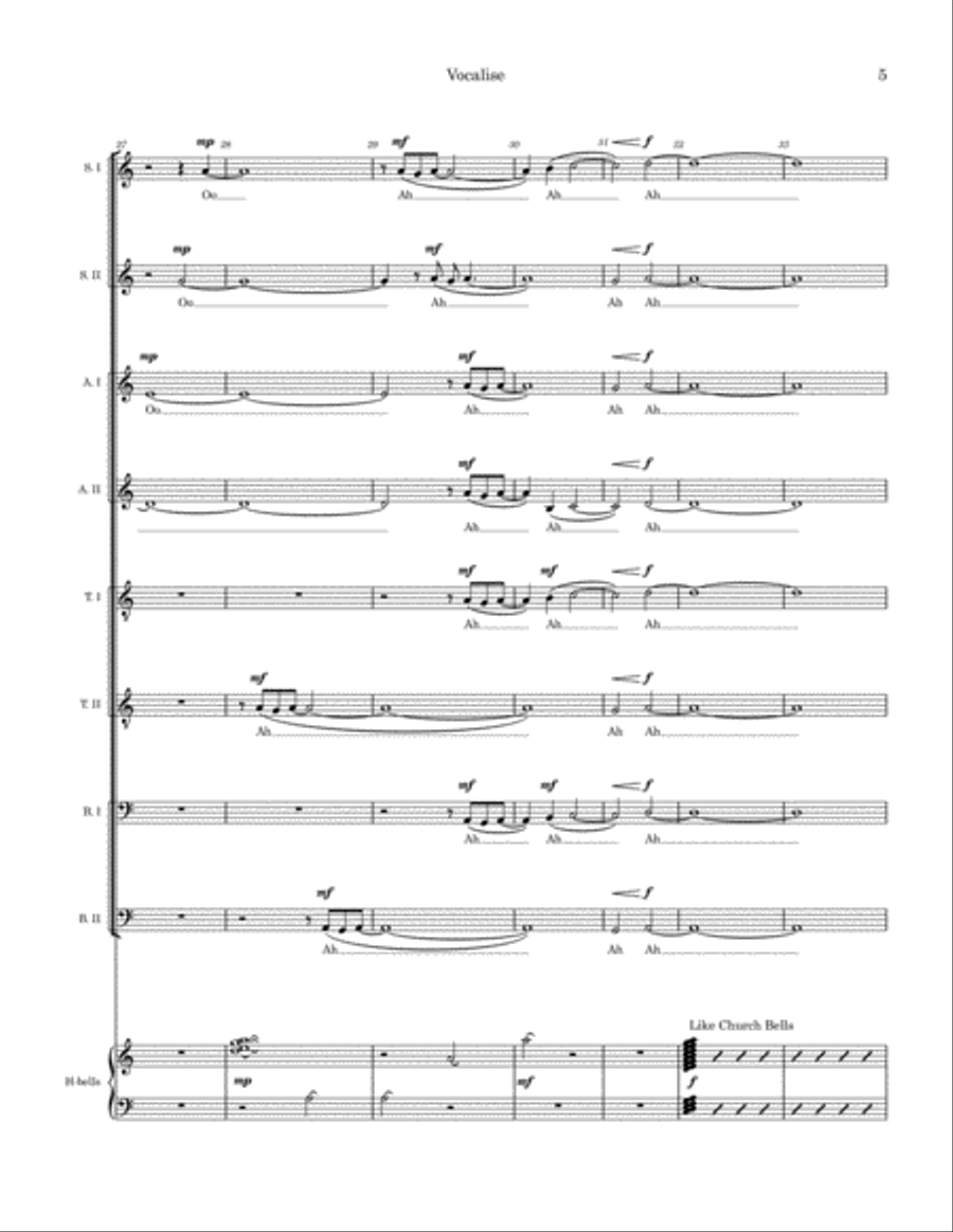 Vocalise Vocalise 4-Part scores gallery preview page 6