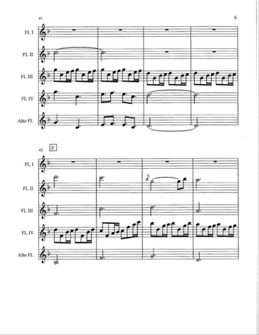 Game Of Thrones Woodwind Quartet scores gallery preview page 6