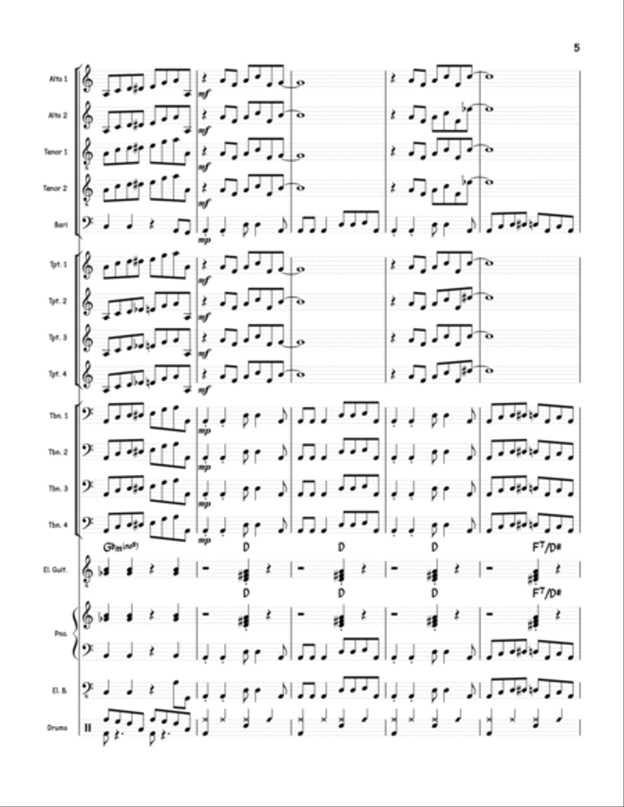 Acid Test Jazz Ensemble scores gallery preview page 5