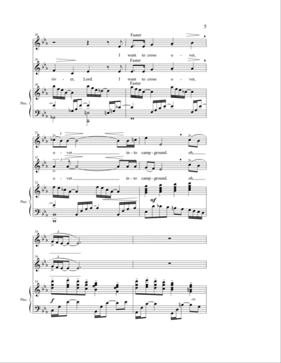 Deep River 4-Part scores gallery preview page 7