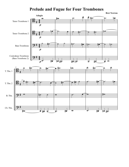 Prelude and Fugue for Four Trombones