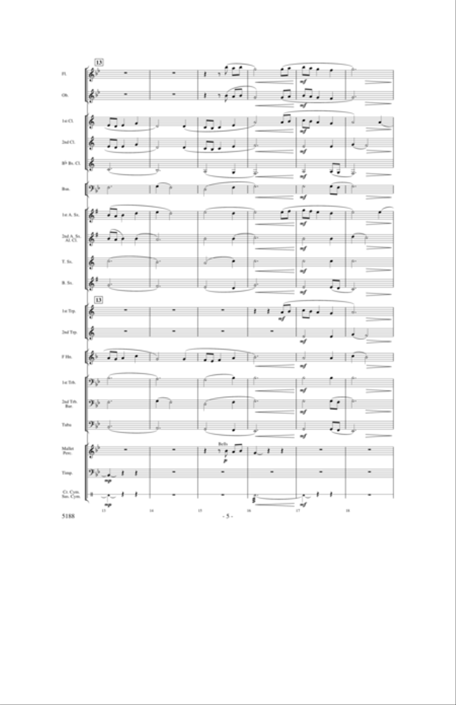 A Song of Hope A Song of Hope Concert Band scores gallery preview page 4