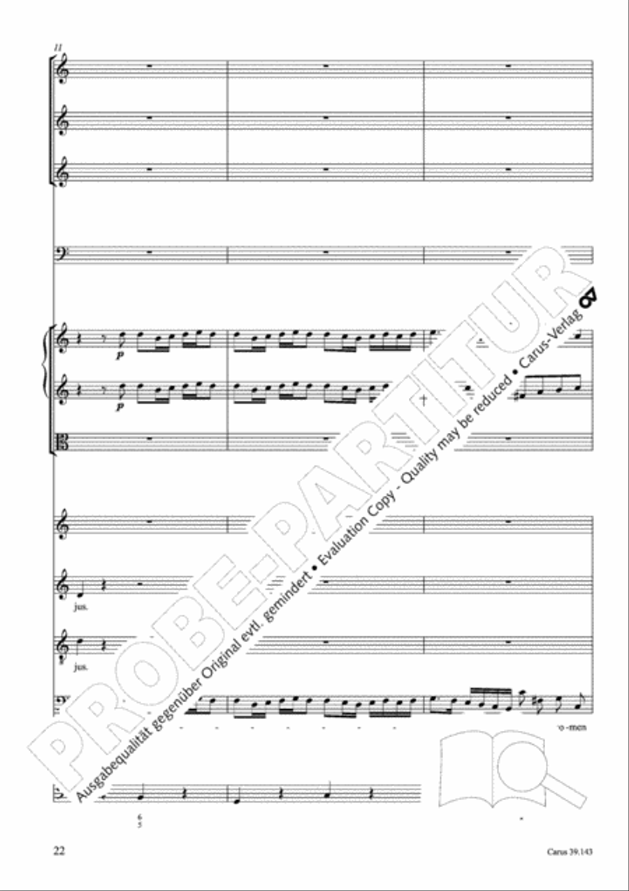 Magnificat in C major 4-Part scores gallery preview page 23