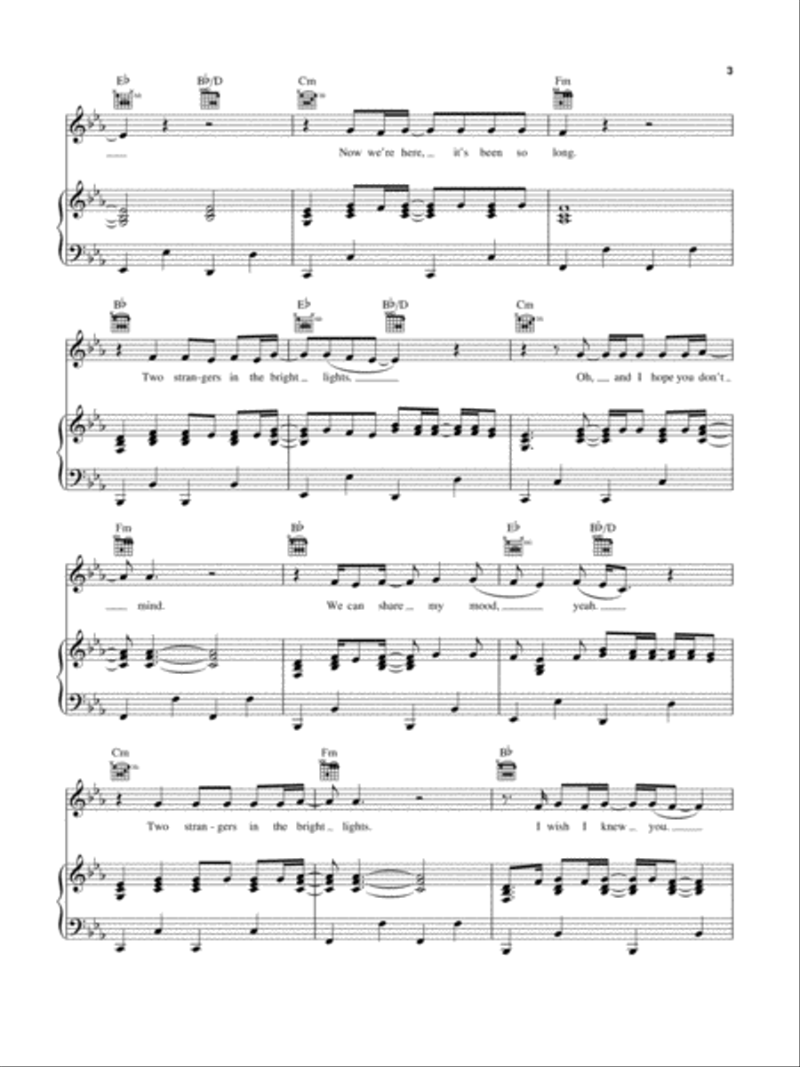 Wish I Knew You Wish I Knew You Piano, Vocal, Guitar scores gallery preview page 3