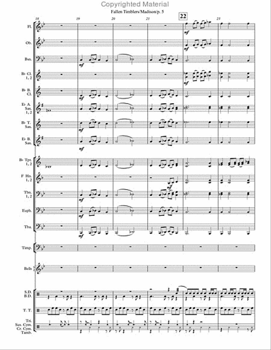 Fallen Timbers Concert Band scores gallery preview page 5