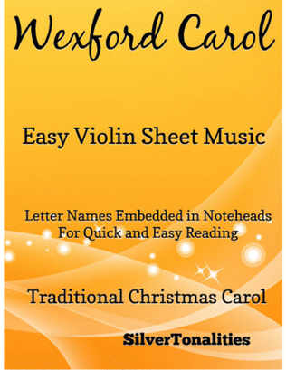 Book cover for Wexford Carol Easy Violin Sheet Music