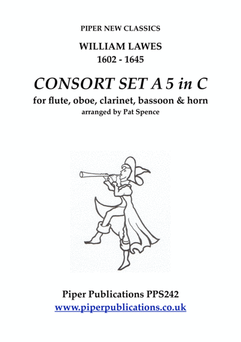 WILLIAM LAWES CONSORT SET A 5 IN C MAJOR for woodwind quintet