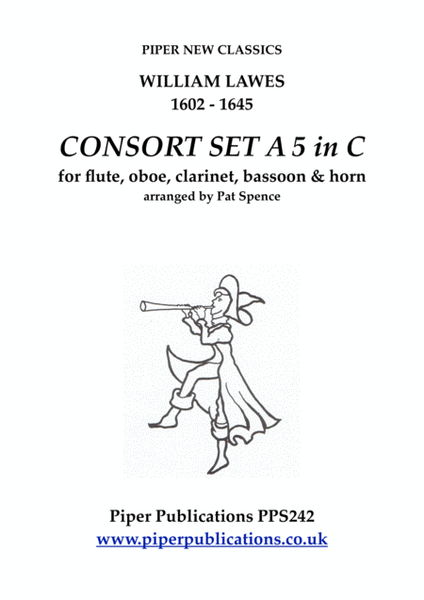 WILLIAM LAWES CONSORT SET A 5 IN C MAJOR for woodwind quintet