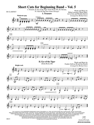 Short Cuts for Beginning Band -- Vol. 5: 1st B-flat Clarinet