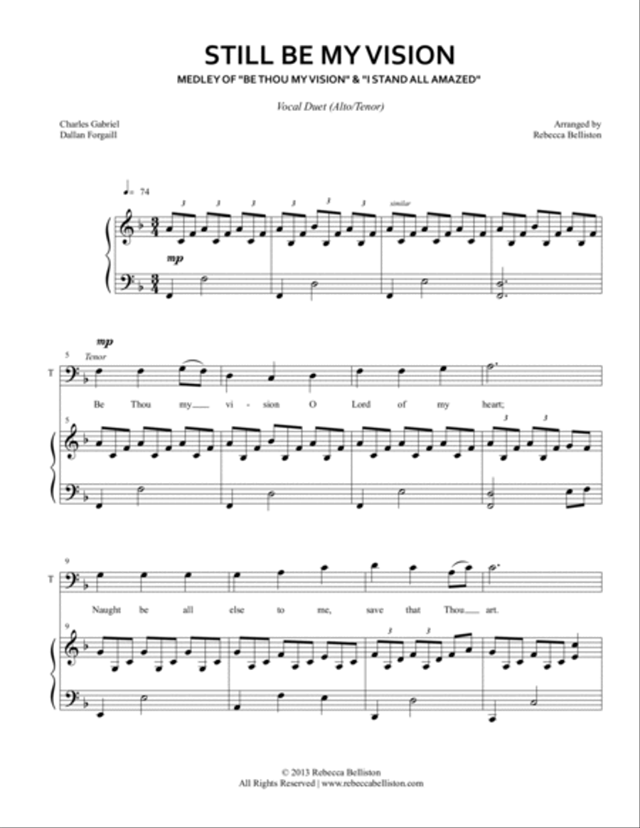 Still Be My Vision (Alto/Tenor Vocal Duet) Piano scores gallery preview page 2