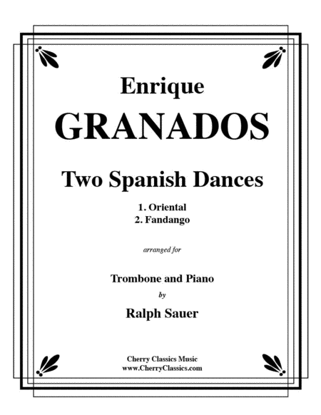 Two Spanish Dances for Trombone & Piano