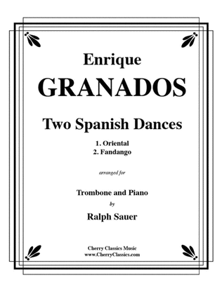 Book cover for Two Spanish Dances for Trombone & Piano