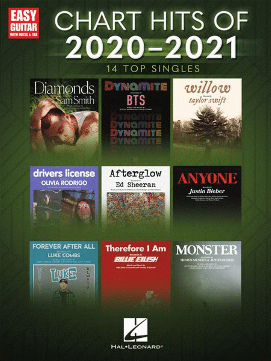Chart Hits of 2020-2021 Electric Guitar scores gallery preview page 2