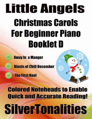 Book cover for Little Angels Christmas Carols for Beginner Piano Booklet D
