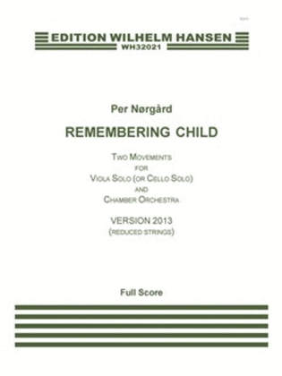 Book cover for Remembering Child - Version 2013