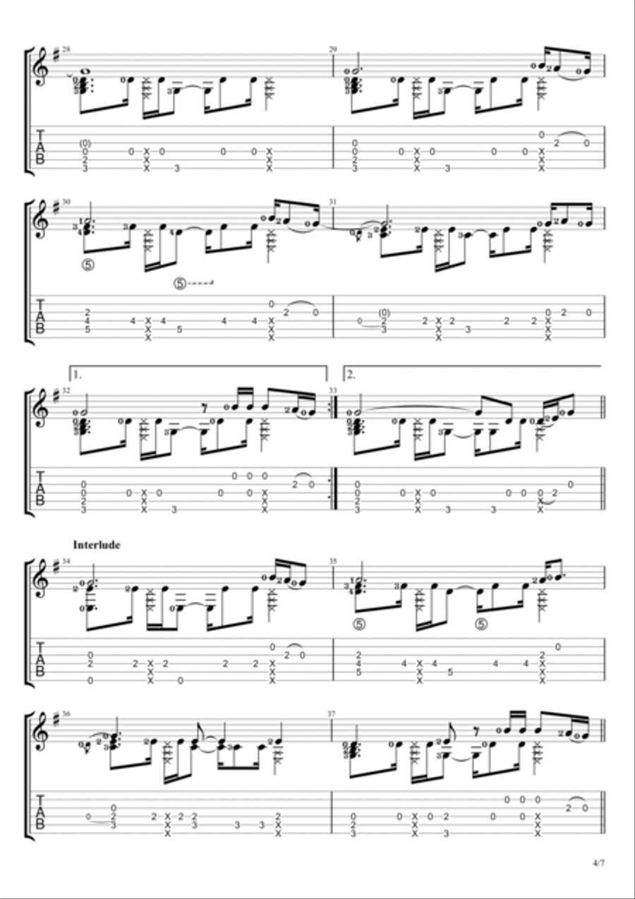 I Took A Pill In Ibiza Acoustic Guitar scores gallery preview page 4