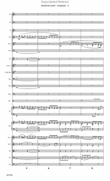 Behold the Lamb! - Orchestral Score and CD with Printable Parts
