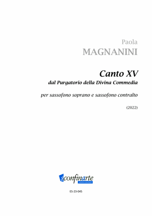 Book cover for Paola Magnanini: Canto XV (ES-23-045)