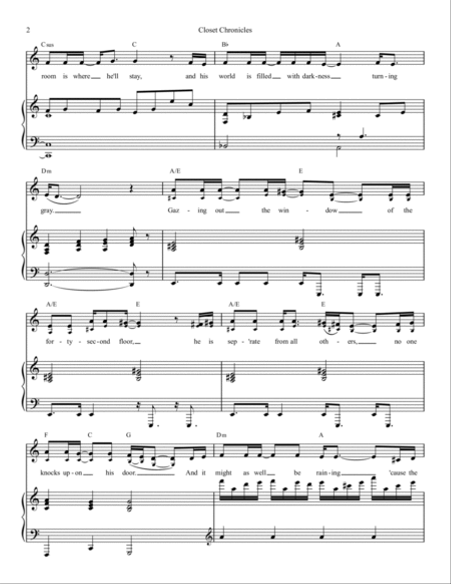 Closet Chronicles Voice scores gallery preview page 2