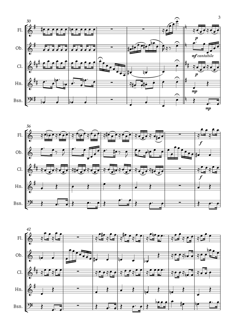 Choros No 1 Small Ensemble scores gallery preview page 4