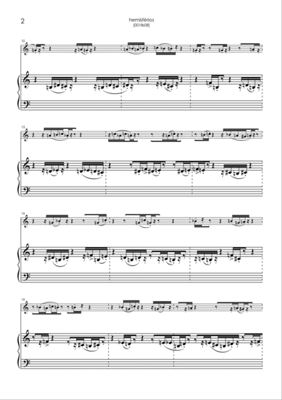 Hemisferios Woodwind Duet scores gallery preview page 2