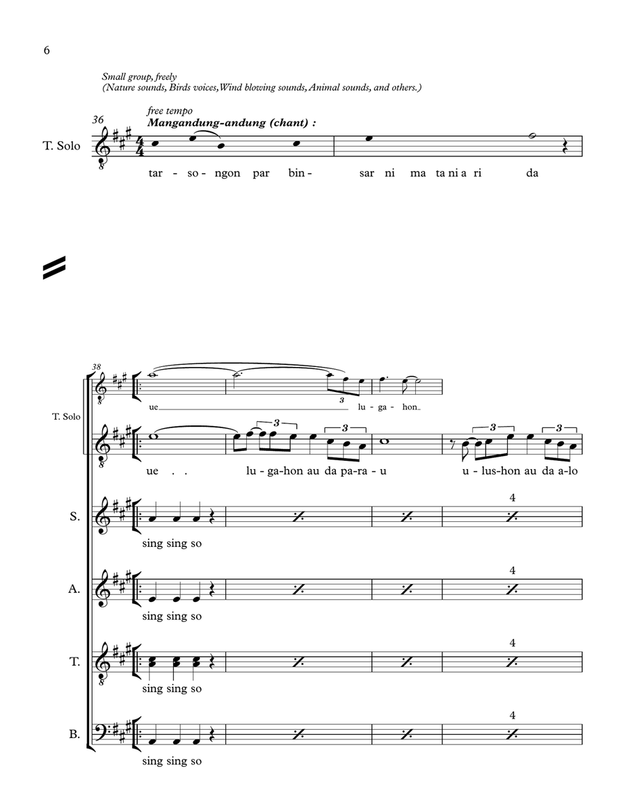 Sing Sing So 4-Part scores gallery preview page 6