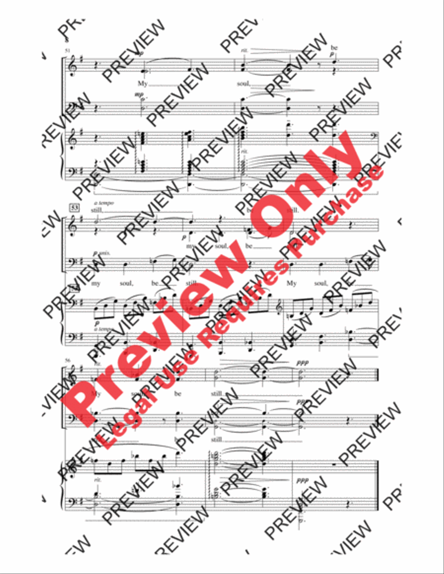 My Soul, Be Still My Soul, Be Still 4-Part scores gallery preview page 8