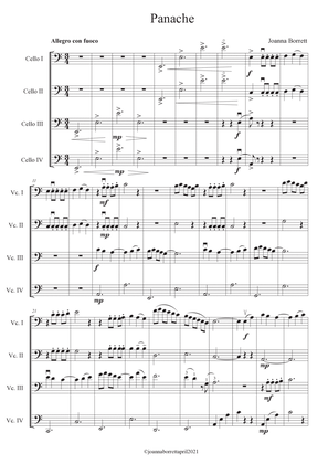 Panache for Cello Quartet