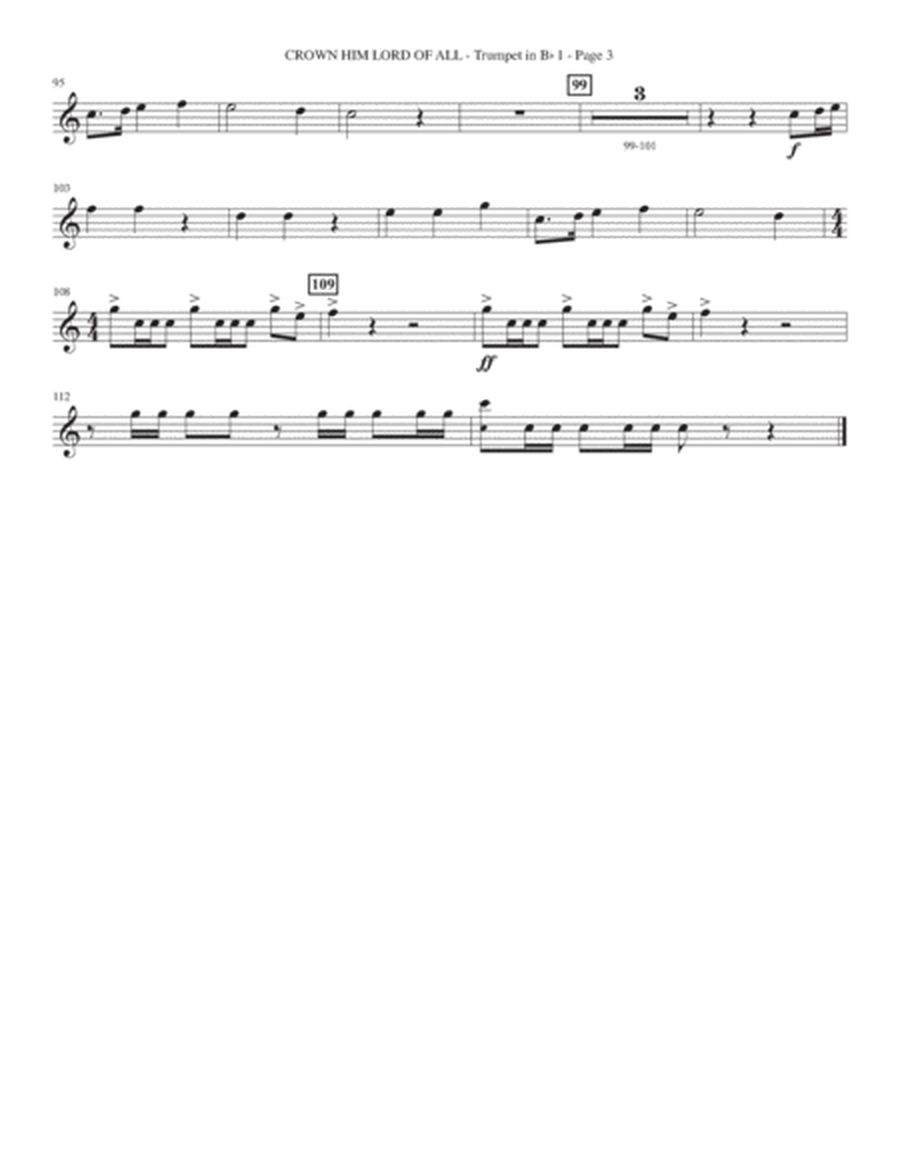 Crown Him Lord Of All (A Concerto on "All Hail The Power Of Jesus' Name") (Brass) - Bb Trumpet 1