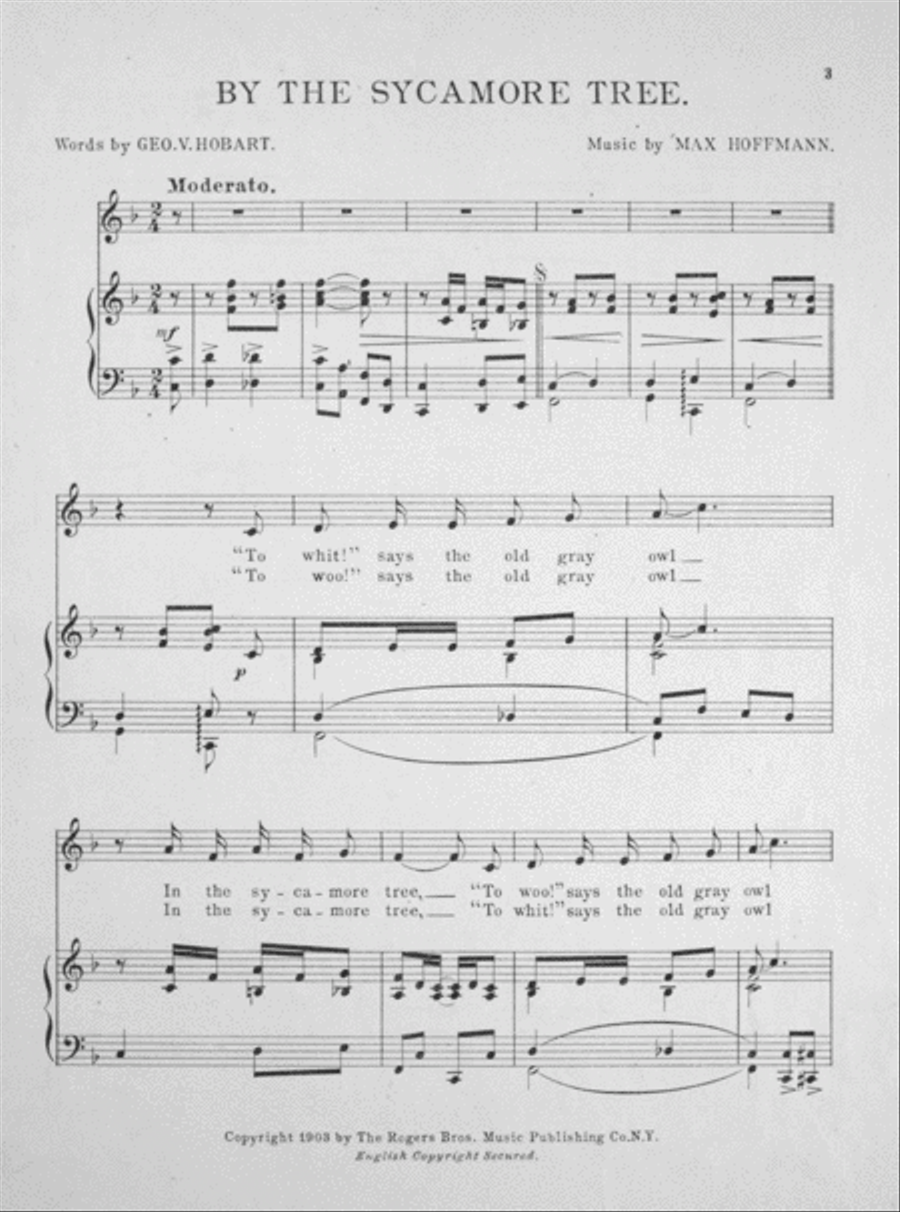 By the Sycamore Tree Voice scores gallery preview page 2