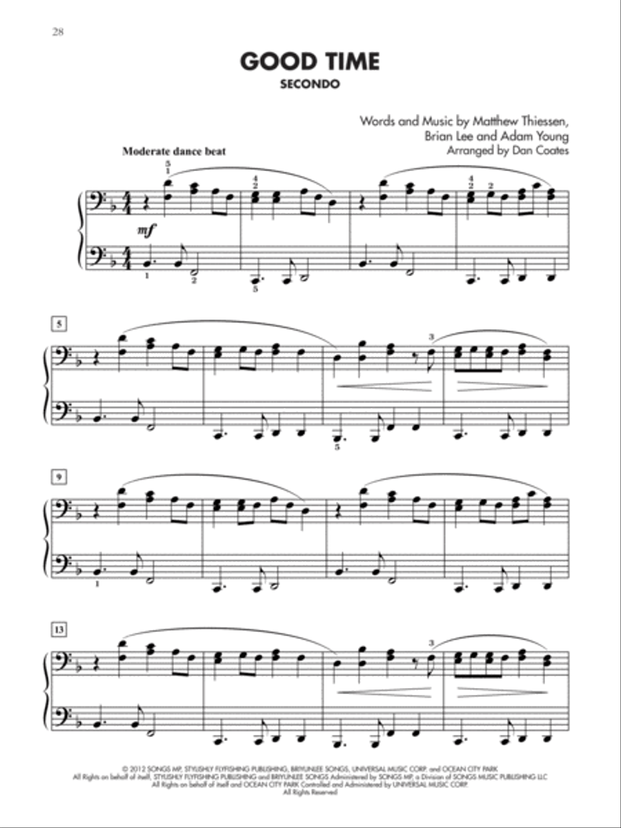 Current Hits for Two 1-3 (Value Pack) Piano Solo scores gallery preview page 8