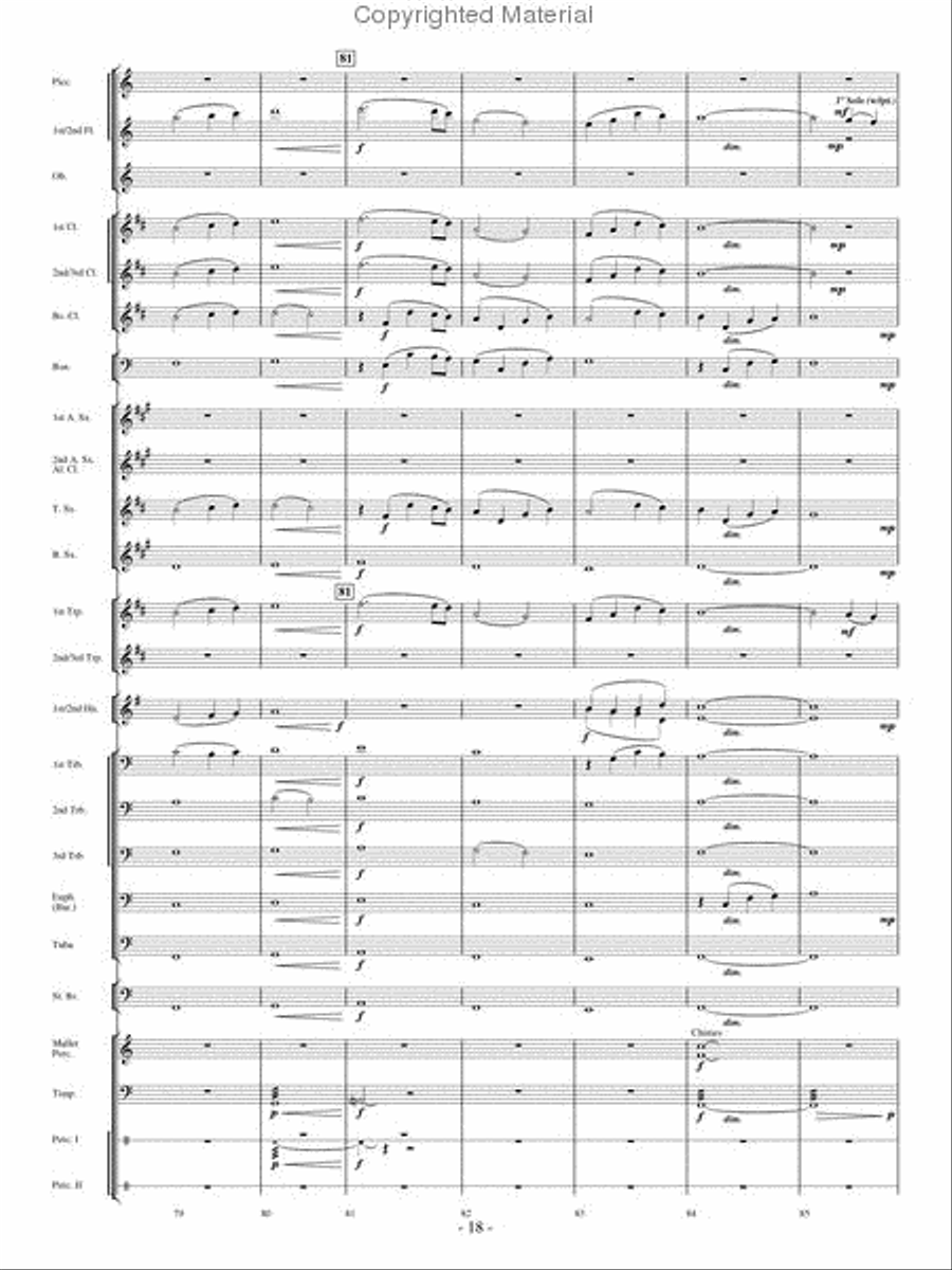 Where Eagles Soar Concert Band scores gallery preview page 17