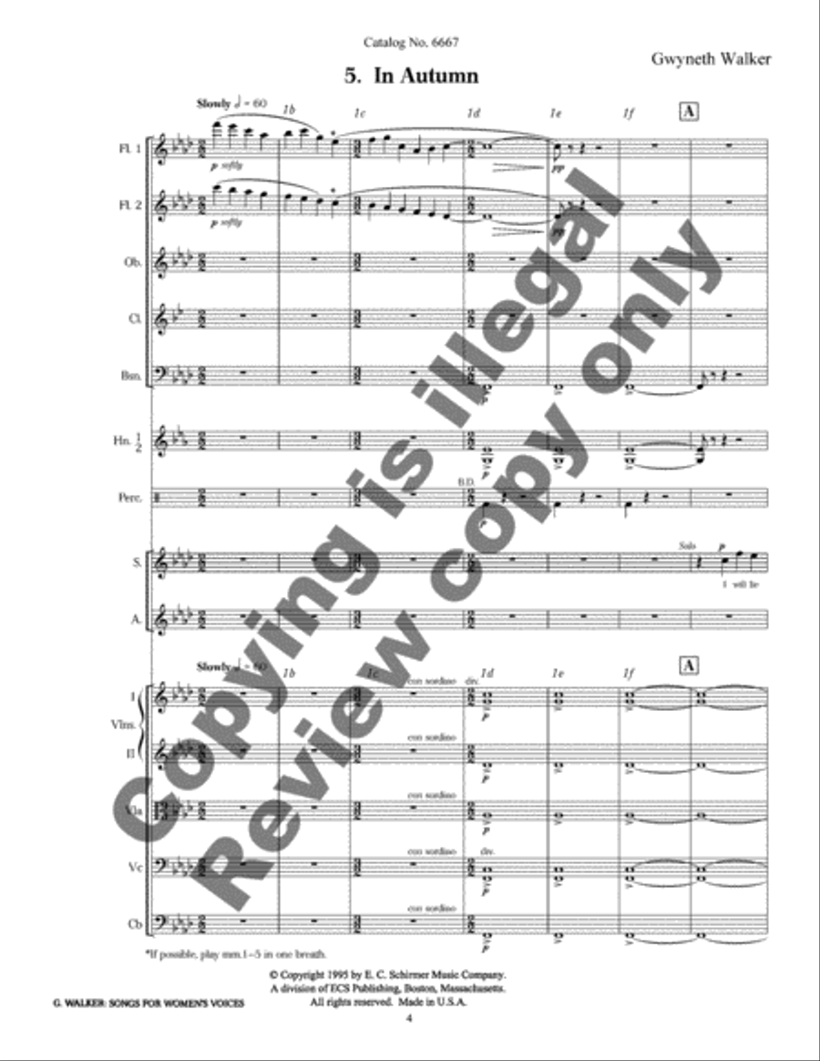 In Autumn (Orchestra Score) Choir scores gallery preview page 3