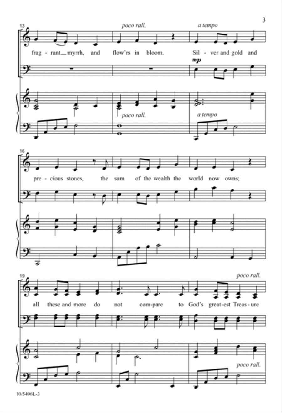 God's Greatest Treasure God's Greatest Treasure 4-Part scores gallery preview page 3