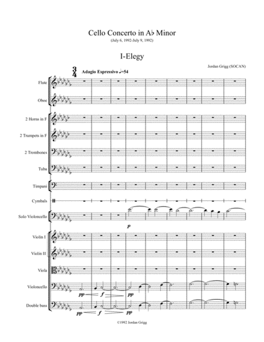 Cello Concerto No.1 Score and Parts image number null