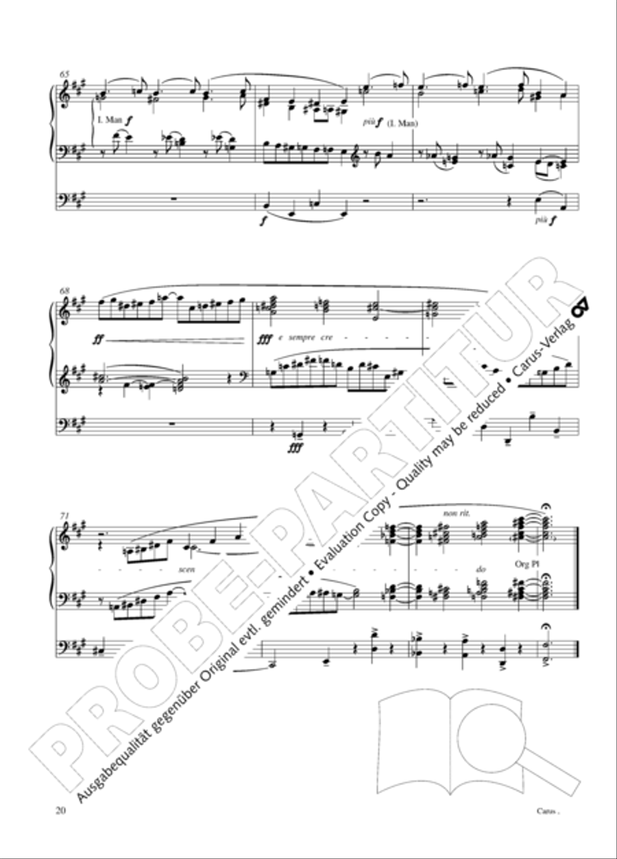 12 Stucke, Op. 59 Heft 2 Organ Solo scores gallery preview page 20