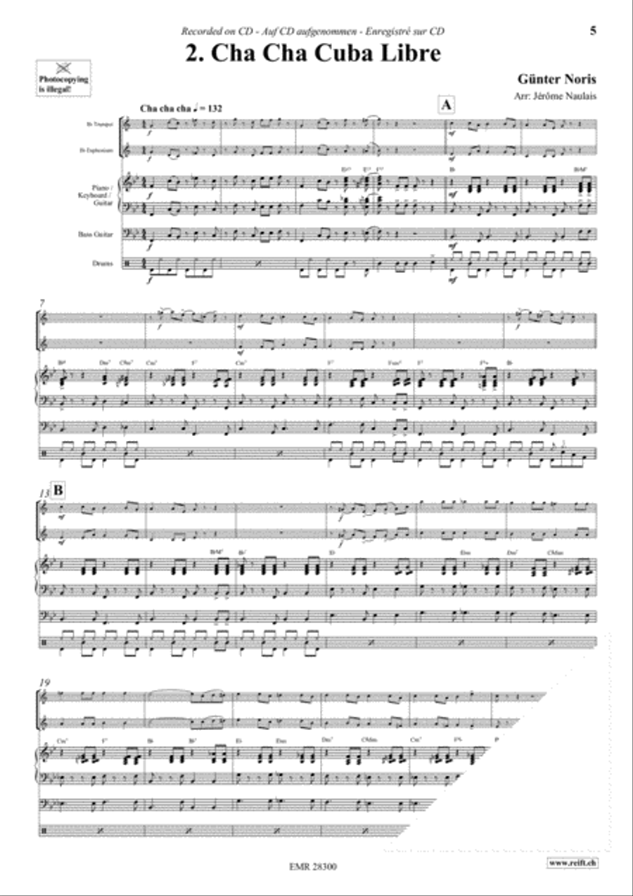 Let's Dance Volume 1 Brass Ensemble scores gallery preview page 4
