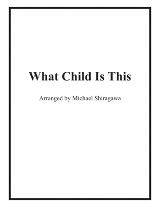 Book cover for What Child Is This - Horn
