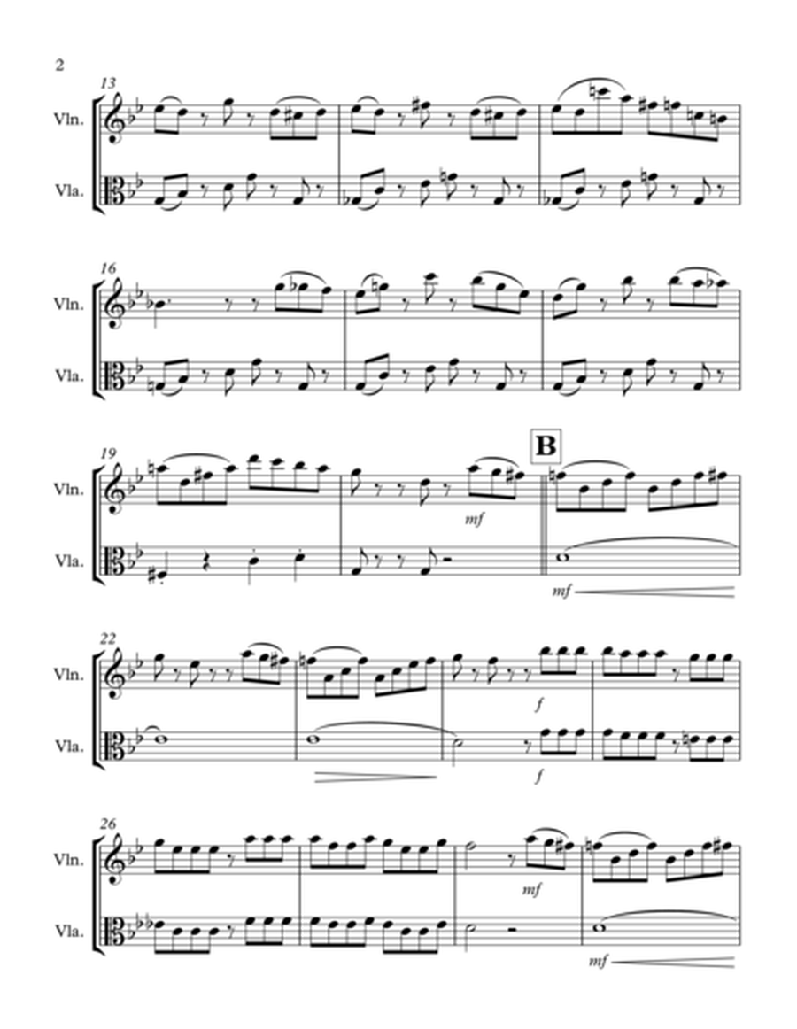 Tico Tico no Fuba: Violin & Viola Duet image number null