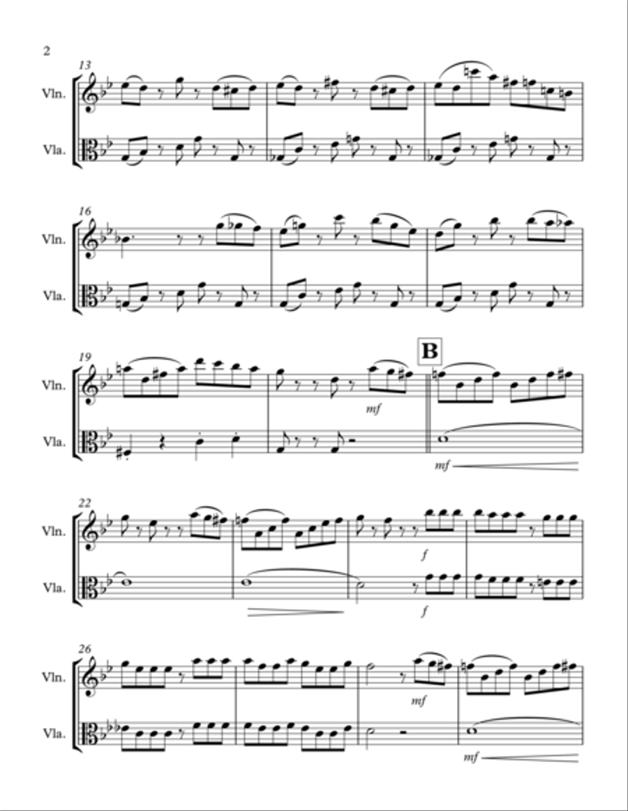 Tico Tico no Fuba: Violin & Viola Duet String Duet scores gallery preview page 2
