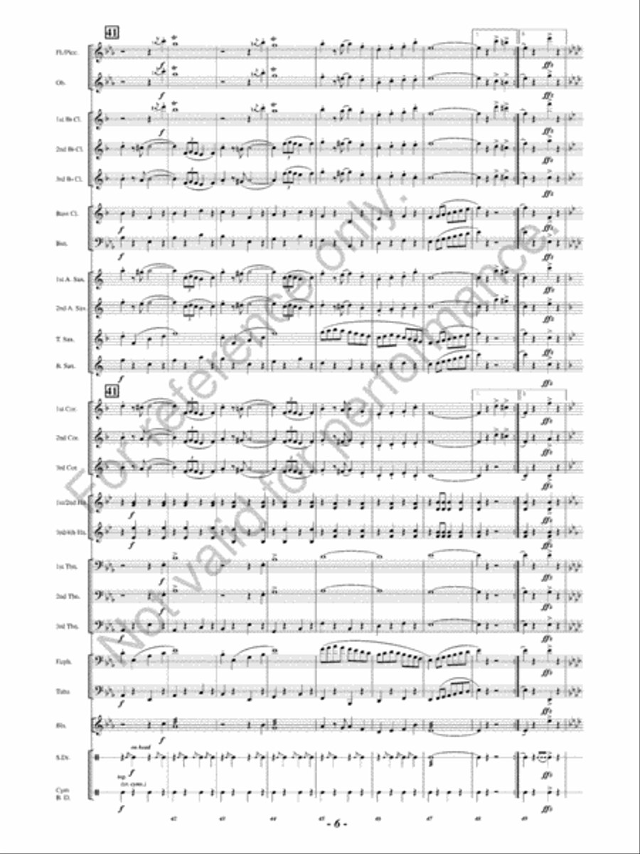 March Kings Concert Band scores gallery preview page 9