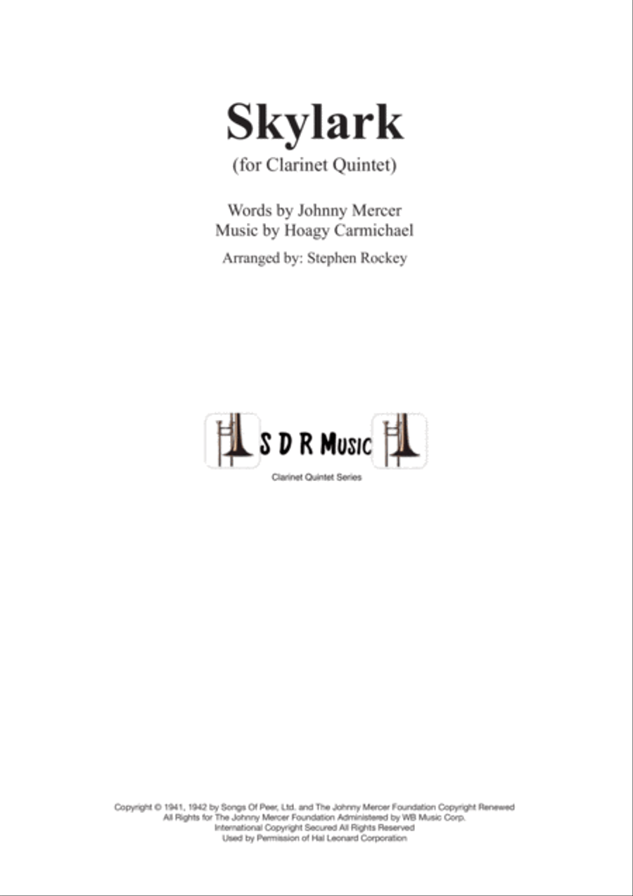 Skylark Woodwind Quintet scores gallery preview page 1